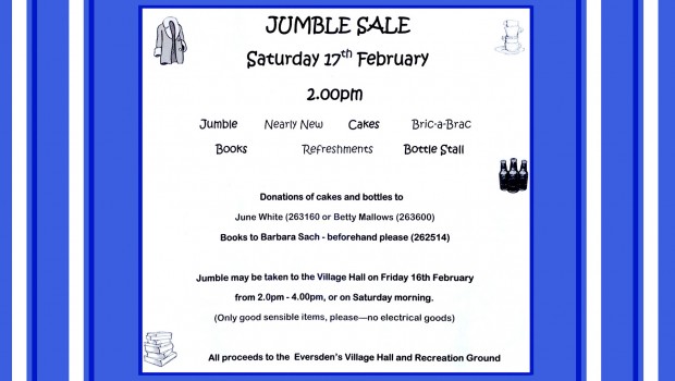 180217 Jumble sale Website homepage